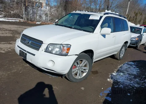 2006 Toyota Highlander Hybrid V6 from USA, damaged, VIN JTEEW21A260010606